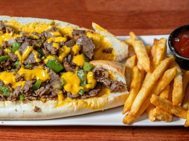 Philly Cheese Steak, Crispy Fries..