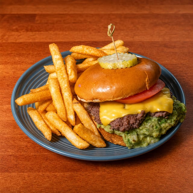 Loco's Smash Burger. Crispy Seasoned Fries..