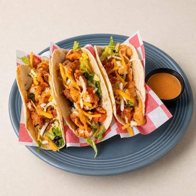 Southwest Hot Chicken Tacos.