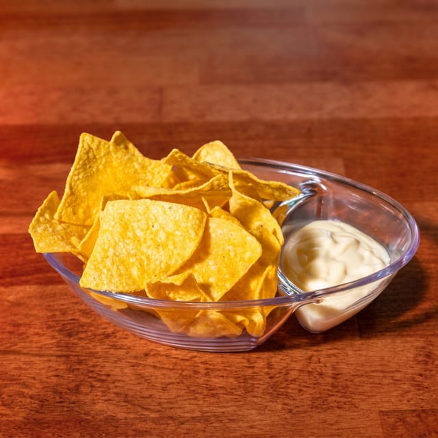 Chips with Queso.