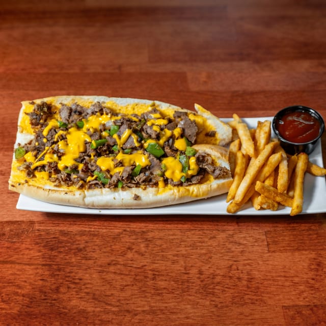 Philly Cheese Steak, Crispy Fries..